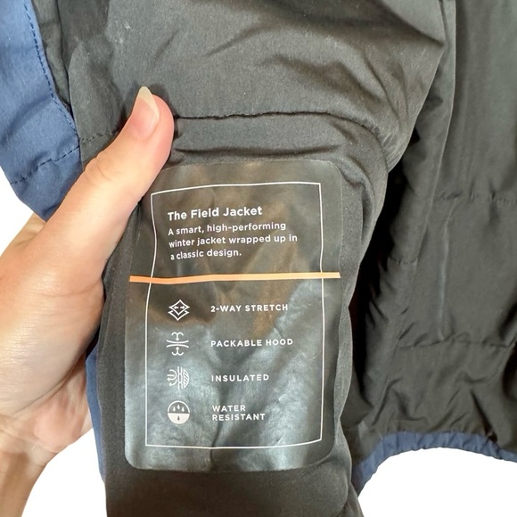 PROOF Field Jacket Insulated Water Resistant Coat in Navy x Huckberry - Picture 15 of 16